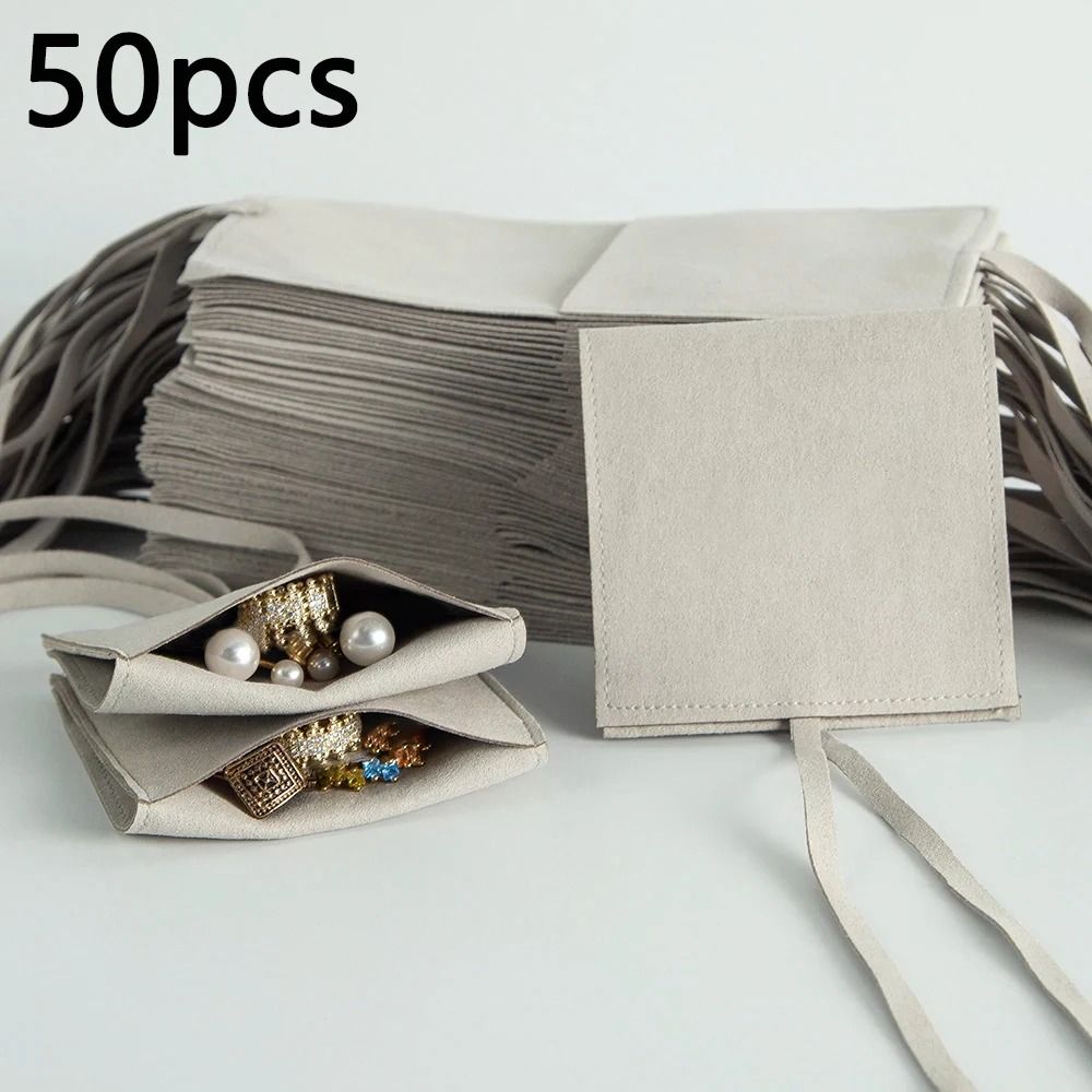 Microfiber Suede Jewelry Pouch HighPerformance Small Envelope Bag Luxury Wedding Gift Bags 19