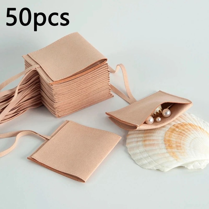 Microfiber Suede Jewelry Pouch HighPerformance Small Envelope Bag Luxury Wedding Gift Bags 26