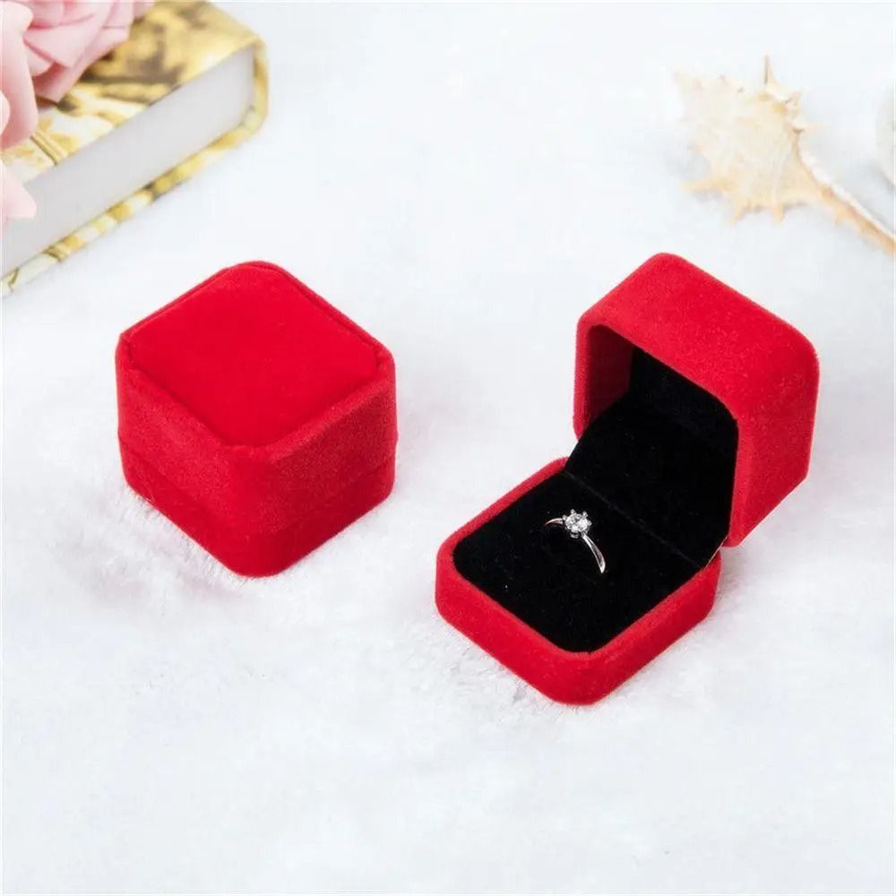 Vintage Double Slots Jewelry Box HighPerformance PU Leather Case For Wedding Proposal Engagement 16