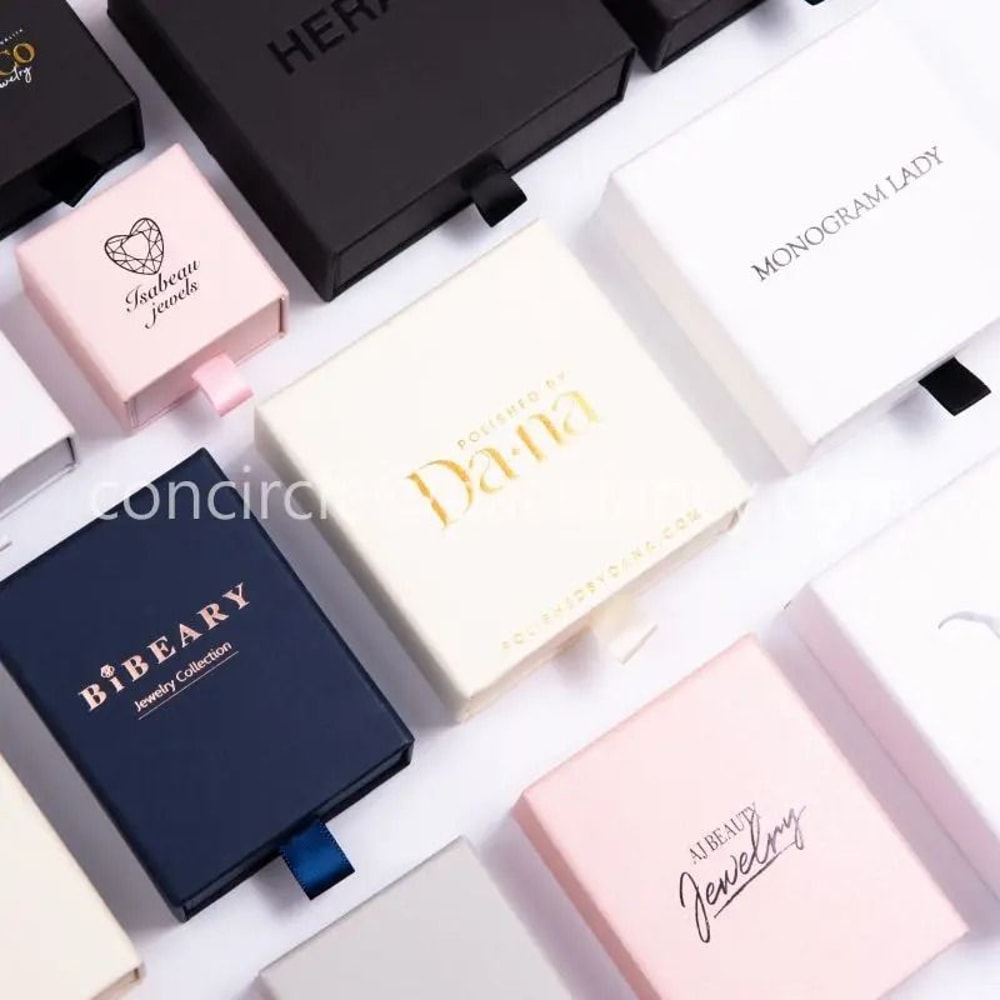 Custom Pink Paper Jewelry Boxes HighPerformance Gift Packaging With Logo For Earrings Necklaces R 1