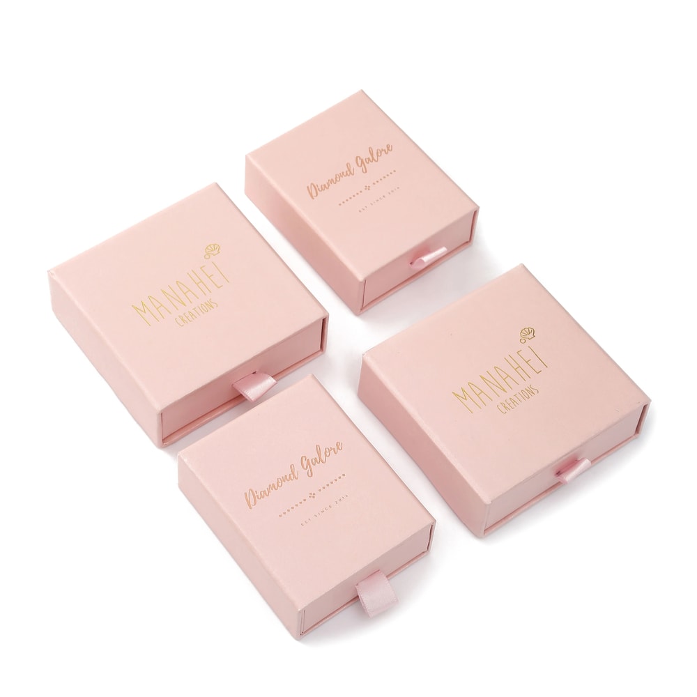 Custom Pink Paper Jewelry Boxes HighPerformance Gift Packaging With Logo For Earrings Necklaces R 4