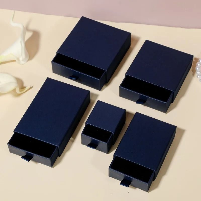 Custom Pink Paper Jewelry Boxes HighPerformance Gift Packaging With Logo For Earrings Necklaces R 12