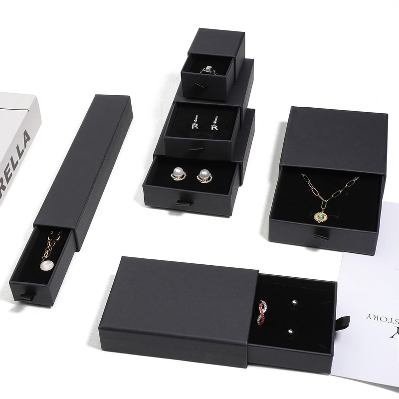 Drawer Style Jewelry Box HighPerformance Exquisite Packaging For Necklaces Bracelets Rings 4