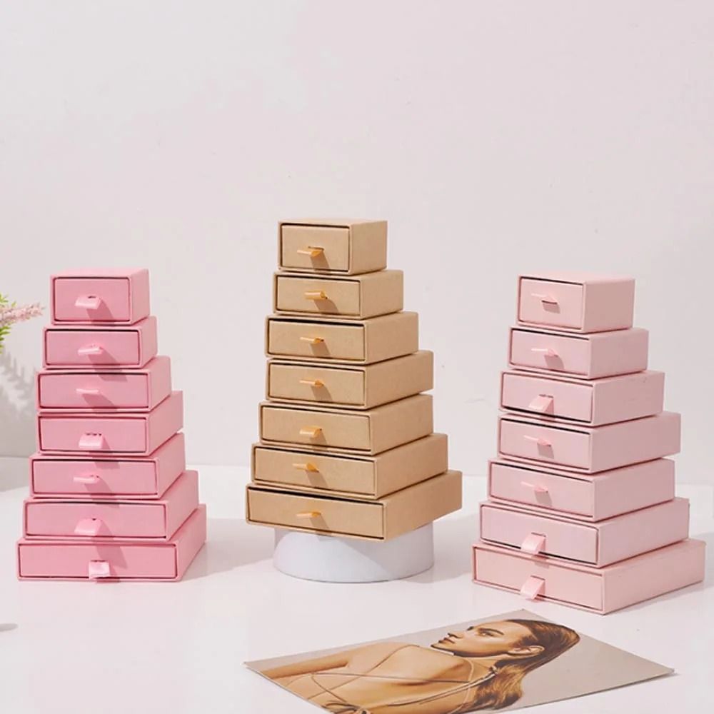 Paper Jewelry Gift Box Set HighPerformance Organizer Packaging For Rings Earrings Wedding Favors 3