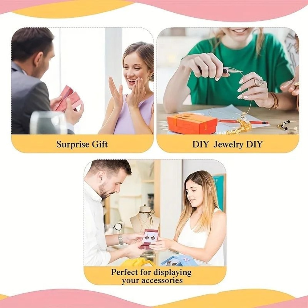 Assorted Jewelry Set Display Box HighPerformance Packaging For Necklaces Earrings Rings 24pcslot 4