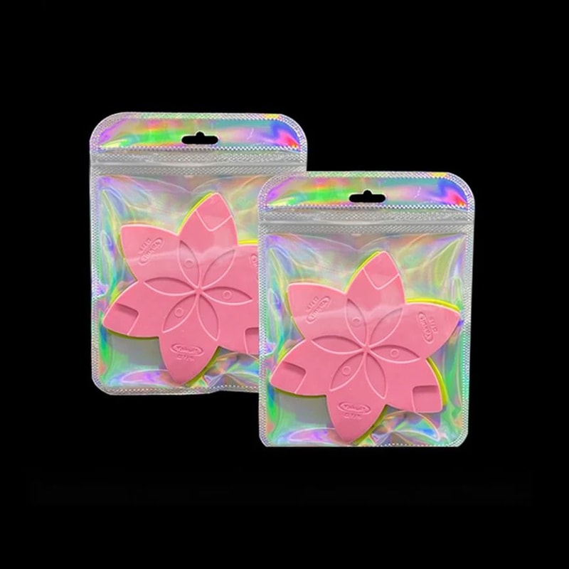 Iridescent SelfSealing Bags HighPerformance Pink Laser Plastic Pouches Resealable Zip Lock Packag 4