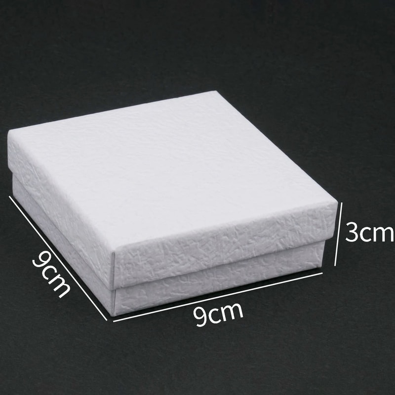 Square Jewelry Organizer Box HighPerformance White Kraft Paper Display Gift Boxes For Engagement 9