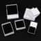 Square Jewelry Organizer Box HighPerformance White Kraft Paper Display Gift Boxes For Engagement 1