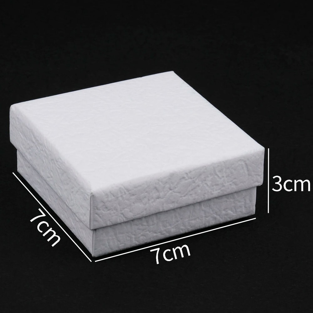 Square Jewelry Organizer Box HighPerformance White Kraft Paper Display Gift Boxes For Engagement 3