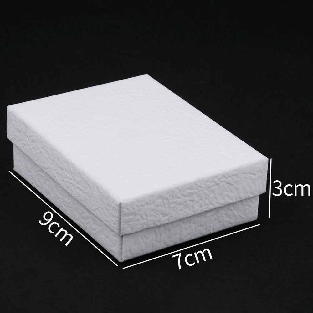 Square Jewelry Organizer Box HighPerformance White Kraft Paper Display Gift Boxes For Engagement 6