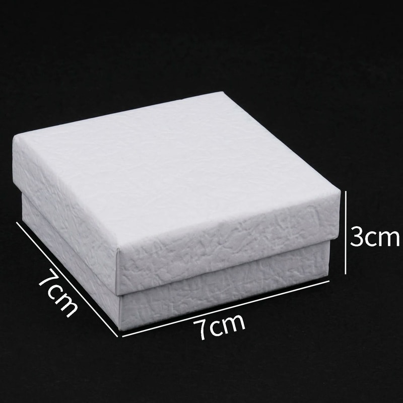 Square Jewelry Organizer Box HighPerformance White Kraft Paper Display Gift Boxes For Engagement 8