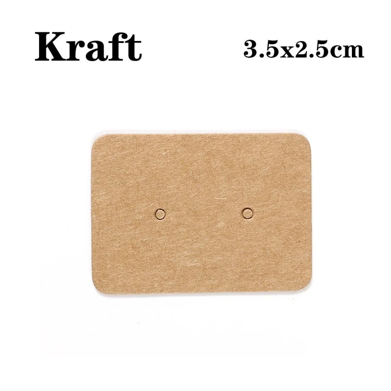 Earring Display Cards Kraft Paper Packaging For Handmade Jewelry Earring Studs 50100pcs 4