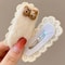 Korean Cartoon Plush Hair Clips Cute Winter Rabbit Flower Barrettes For Girls 1014PCS Set 3