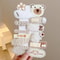 Korean Cartoon Plush Hair Clips Cute Winter Rabbit Flower Barrettes For Girls 1014PCS Set 13