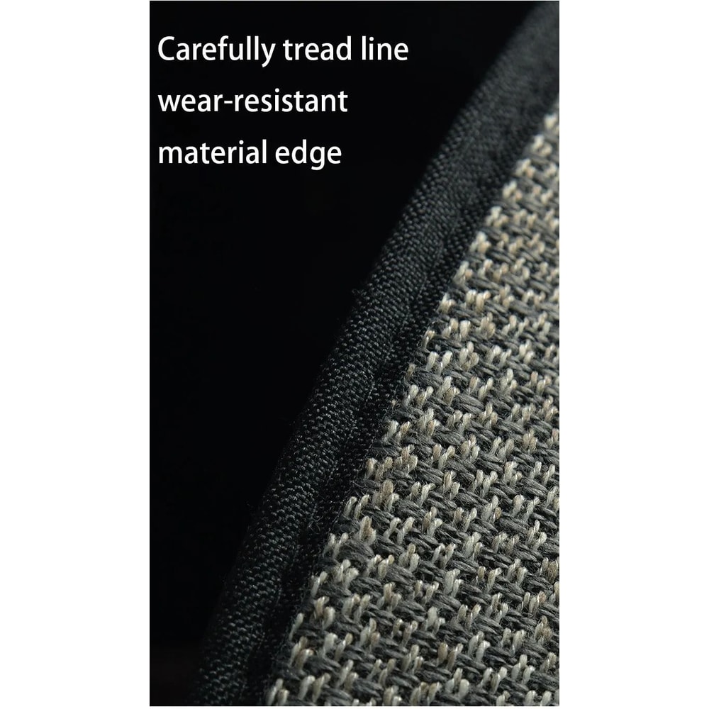 Burlap Car Seat Cushion Set HighPerformance Breathable Linen Comfort For Interior Protection 3Piec 5