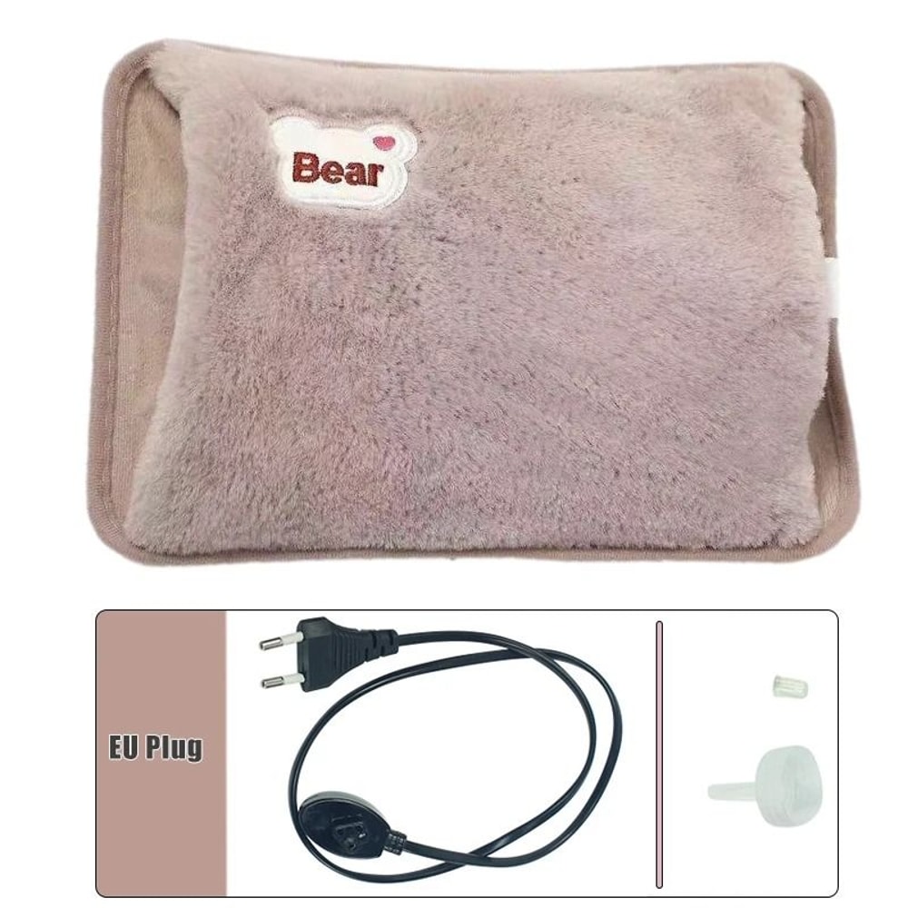 Rechargeable Electric Hand Warmer HighPerformance Rabbit Fur Hot Water Bottle For Winter Comfort 9
