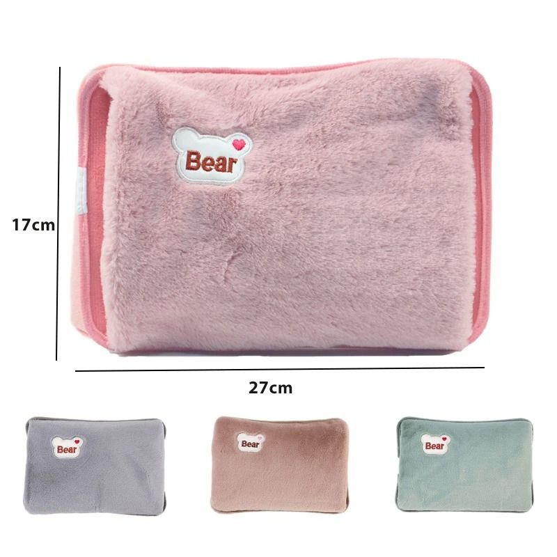 Rechargeable Electric Hand Warmer HighPerformance Rabbit Fur Hot Water Bottle For Winter Comfort 5