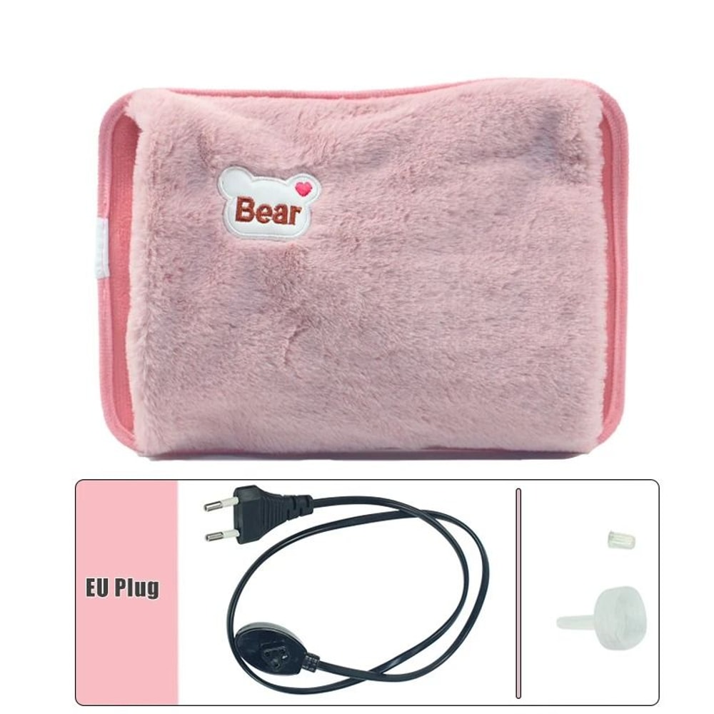 Rechargeable Electric Hand Warmer HighPerformance Rabbit Fur Hot Water Bottle For Winter Comfort 7