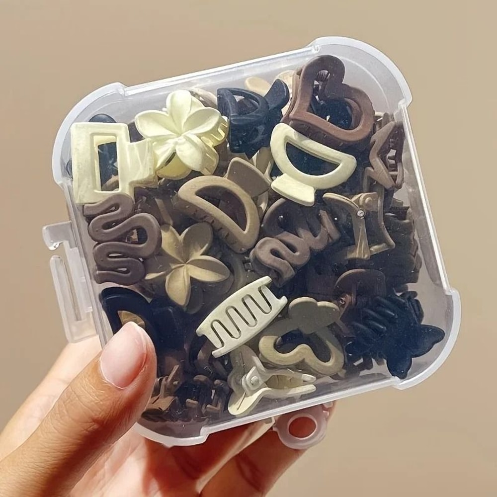 Beige Mixed Series Small Hair Clips HighPerformance Daily Accessories For Kids Girls MultiPack 0