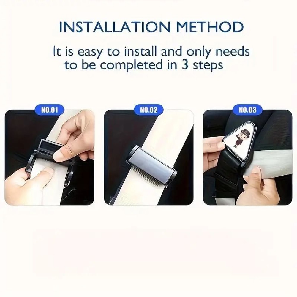 Universal Childrens Car Safety Belt Adjuster HighPerformance Seat Belt Correction Tape 135pcs 4