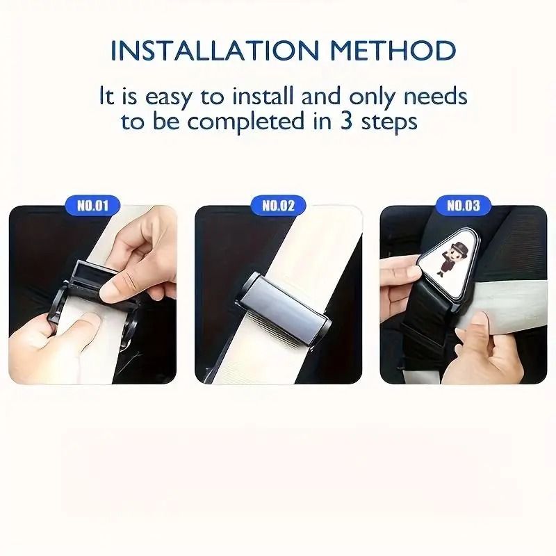 Universal Childrens Car Safety Belt Adjuster HighPerformance Seat Belt Correction Tape 135pcs 4