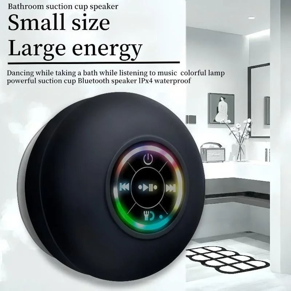Mini Waterproof Shower Speaker HighPerformance Subwoofer With Suction Cup Handsfree Mic 2