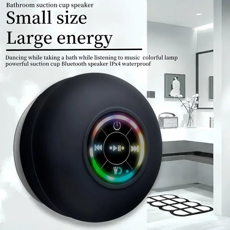 Mini Waterproof Shower Speaker HighPerformance Subwoofer With Suction Cup Handsfree Mic 2