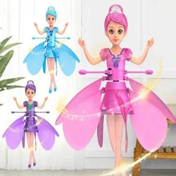 childrens flying fairy doll – high-performance gesture induction helicopter & luminous dancing toy