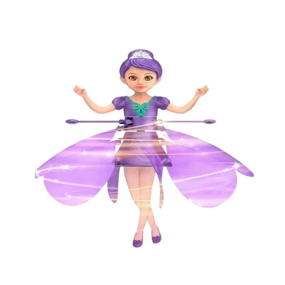 Childrens Flying Fairy Doll HighPerformance Gesture Induction Helicopter Luminous Dancing Toy 5