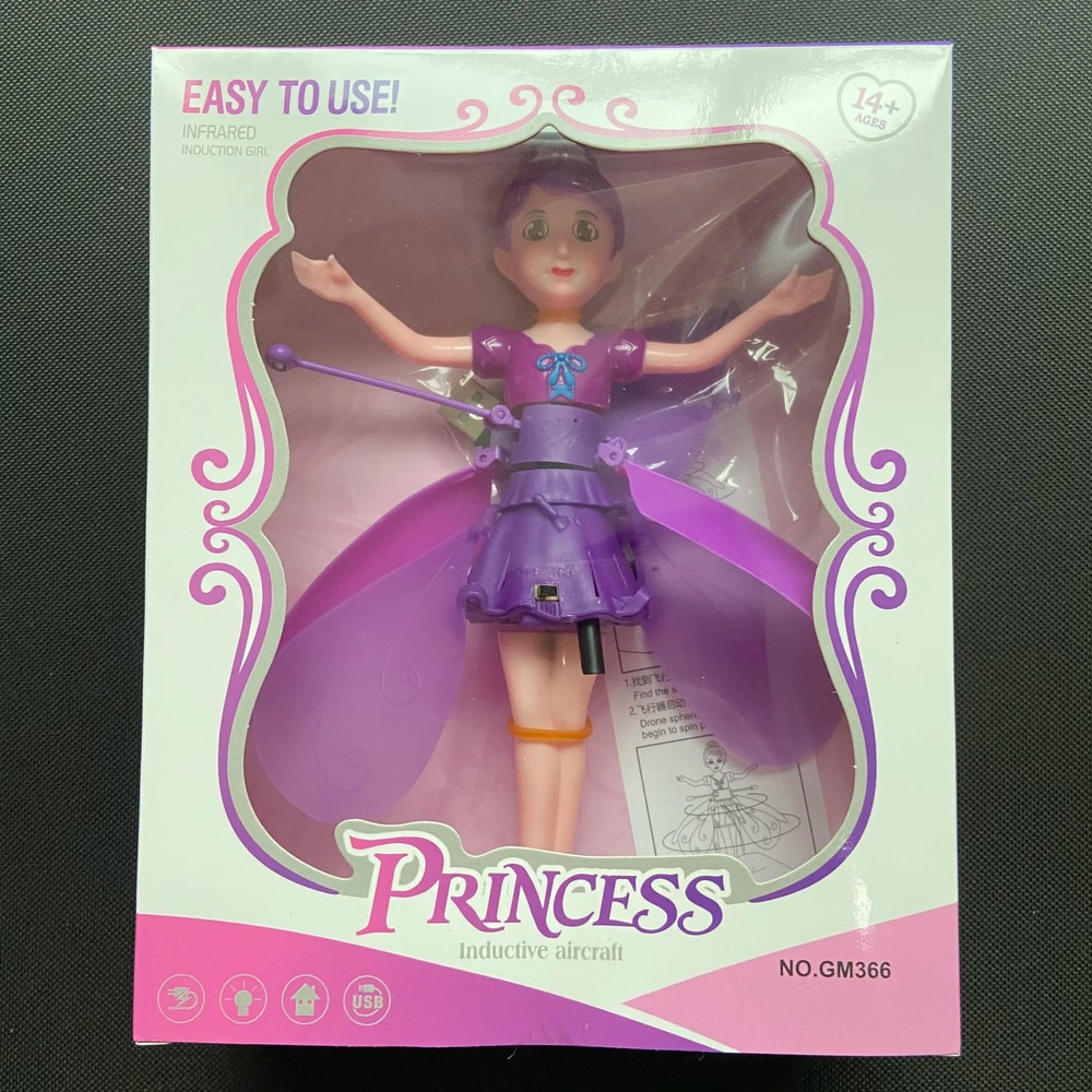 Childrens Flying Fairy Doll HighPerformance Gesture Induction Helicopter Luminous Dancing Toy 6