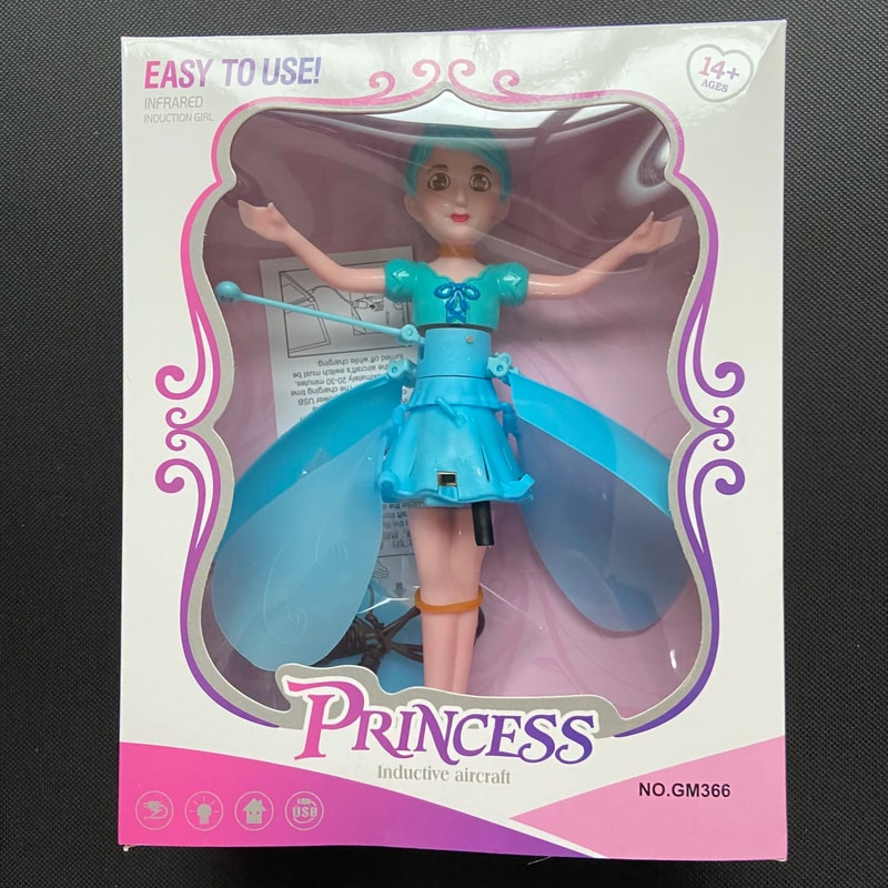 Childrens Flying Fairy Doll HighPerformance Gesture Induction Helicopter Luminous Dancing Toy 7