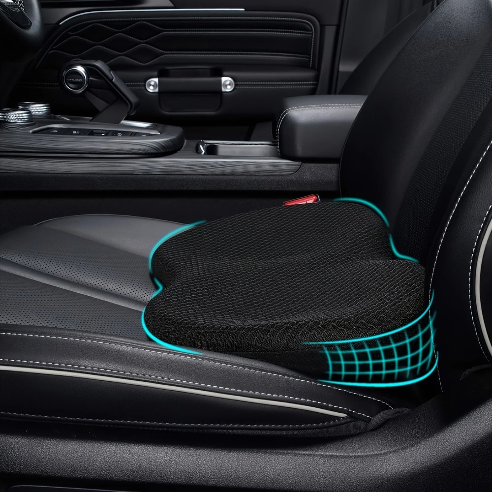 Memory Foam Car Lumbar Support Pad HighPerformance Lower Back Pillow For Driver Pain Relief 6
