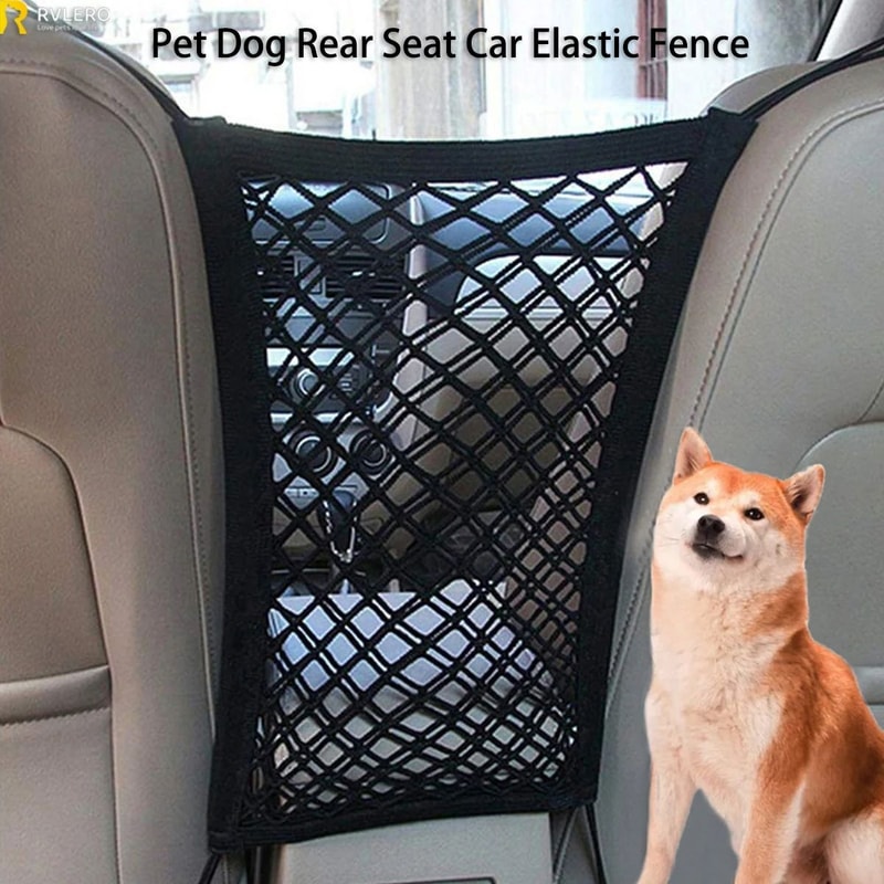 Pet Dog Car Fence Isolation Net HighPerformance Elastic Double Layer Safety Rail 1