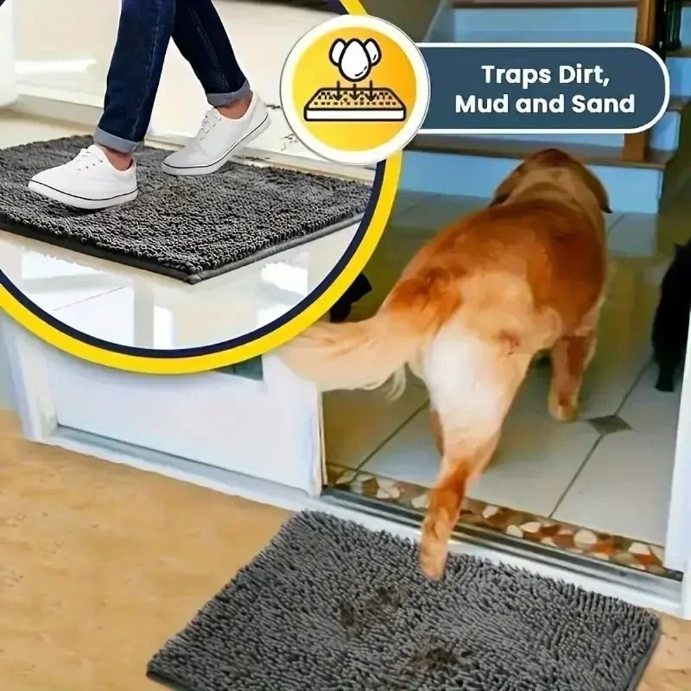 Microfiber Muddy Paws Dog Doormat HighPerformance Absorbent QuickDrying Pet Mat 1