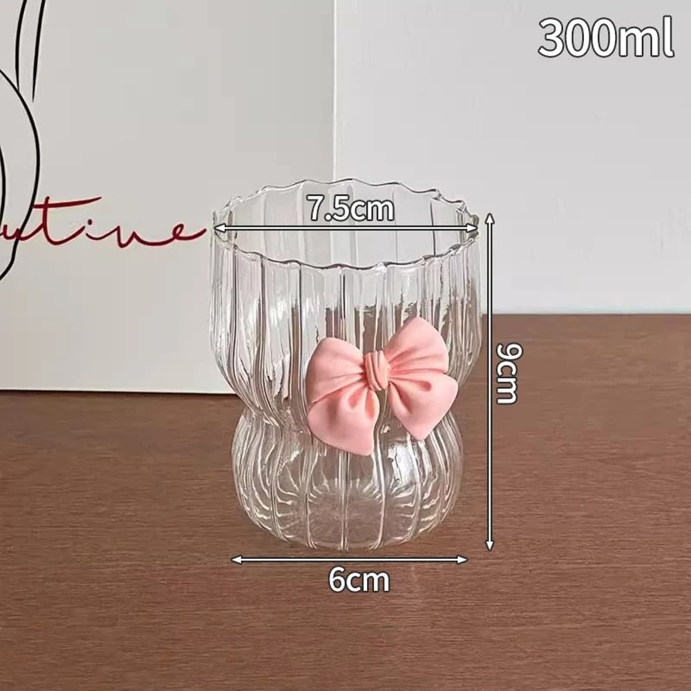 Creative WaveShape Glass Tumbler HighPerformance Transparent Ripple Mug For Iced Coffee Tea 9