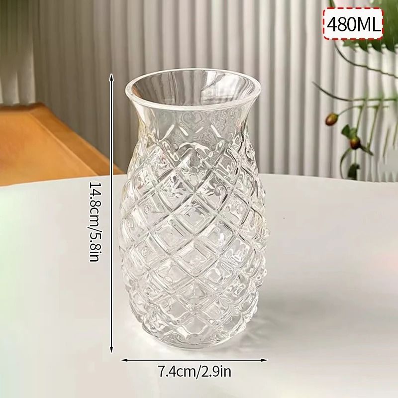 Creative WaveShape Glass Tumbler HighPerformance Transparent Ripple Mug For Iced Coffee Tea 12