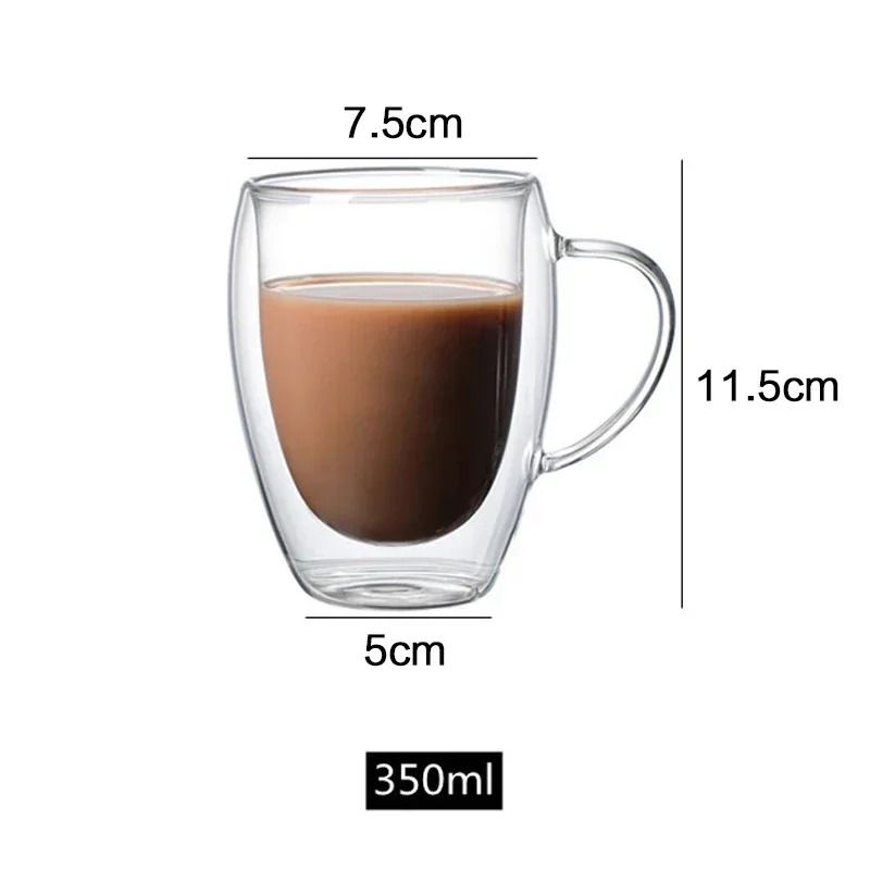 DoubleWall Glass Thermal Mug HighPerformance HeatResistant Tumbler For Coffee Tea Cocktails 9