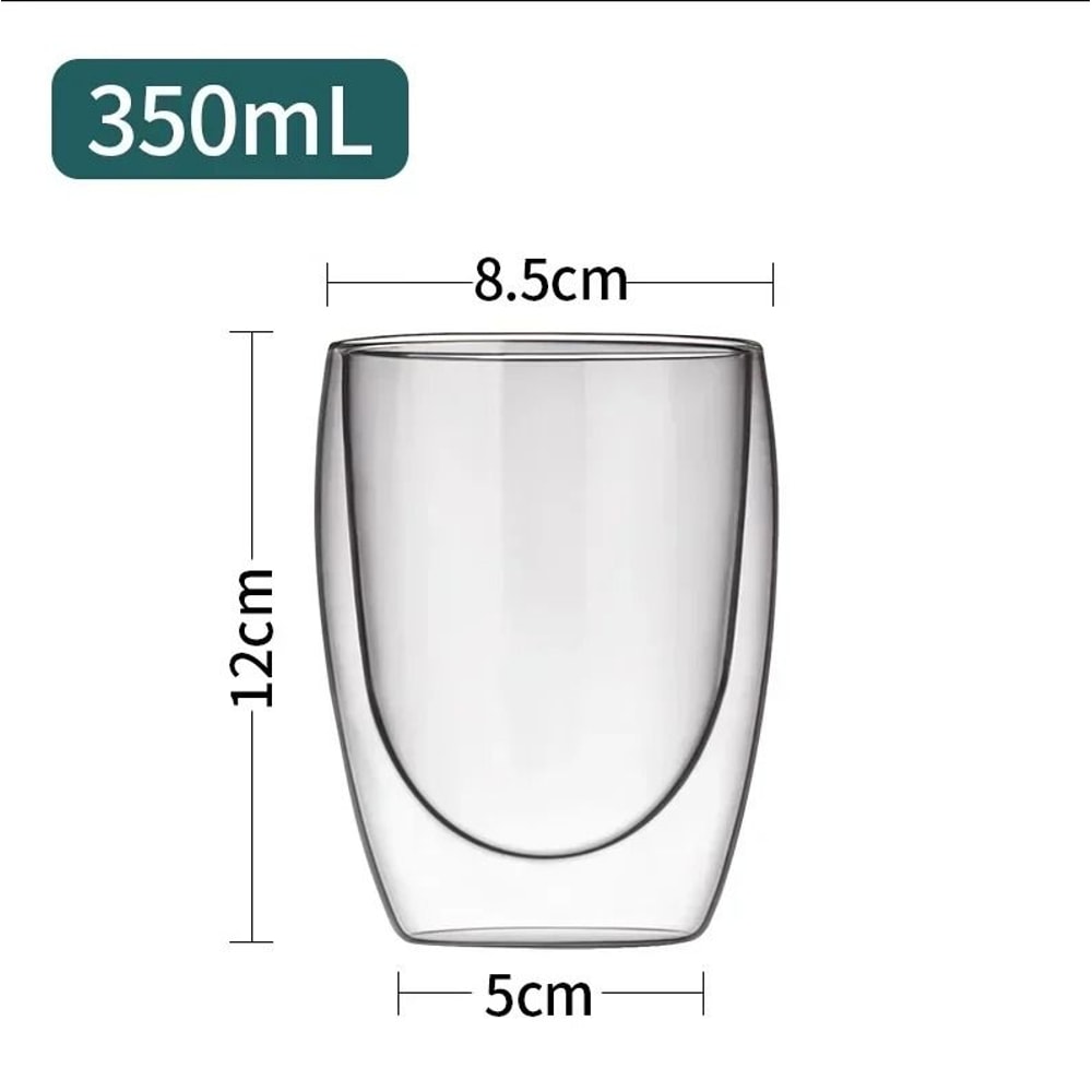 DoubleWall Glass Thermal Mug HighPerformance HeatResistant Tumbler For Coffee Tea Cocktails 6