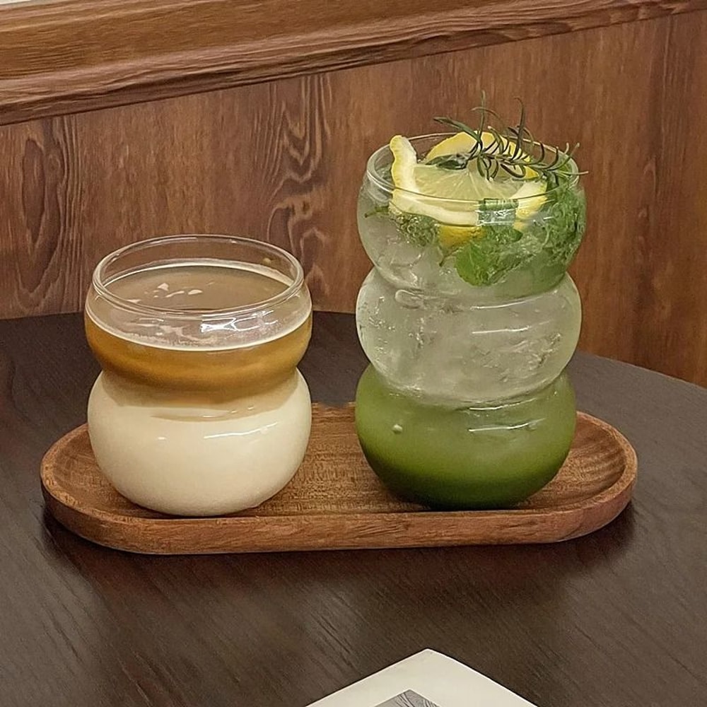 INS Ripple Glass Tumbler HighPerformance HeatResistant Drinking Glasses For Coffee Cocktails 20