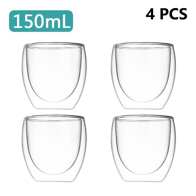 DoubleWall Insulated Glass Mug HighPerformance HeatResistant Tumbler For Coffee Whiskey Cocktails 18