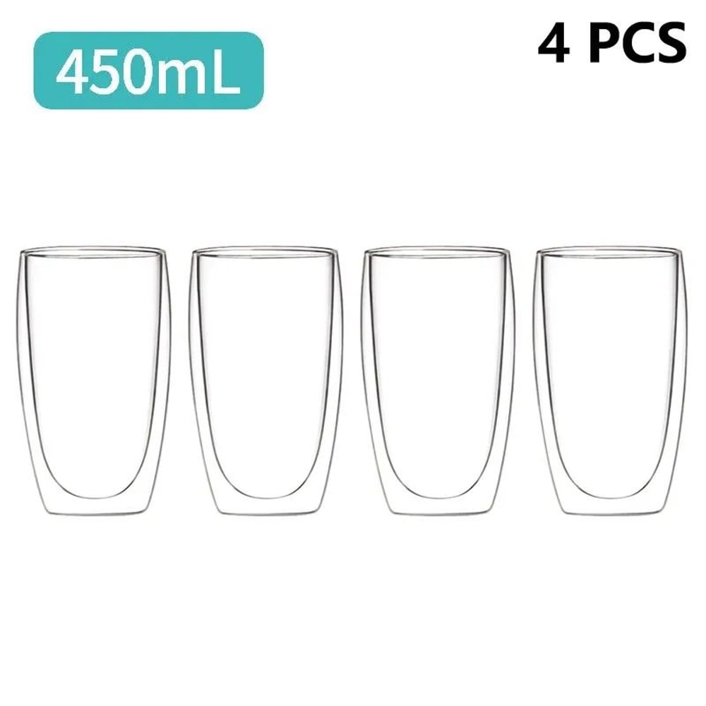 DoubleWall Insulated Glass Mug HighPerformance HeatResistant Tumbler For Coffee Whiskey Cocktails 21