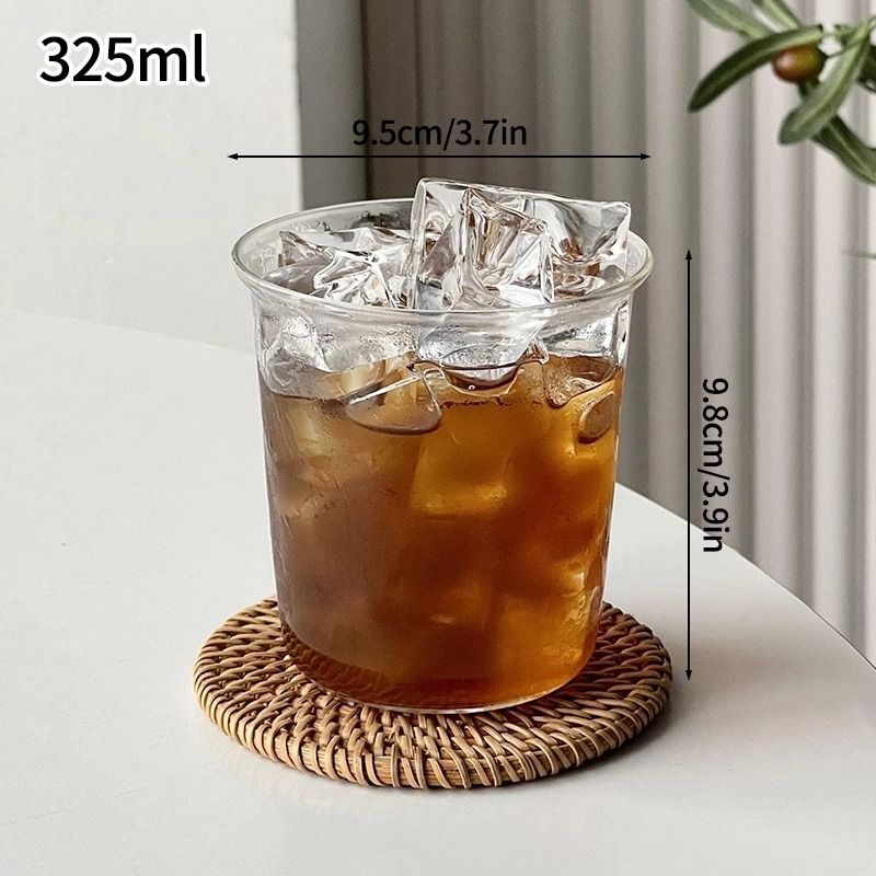INS 3D Rose Glass Cup Unique HeatResistant Tumbler HighPerformance Floral Juice Mug 14
