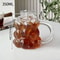 INS 3D Rose Glass Cup Unique HeatResistant Tumbler HighPerformance Floral Juice Mug 8