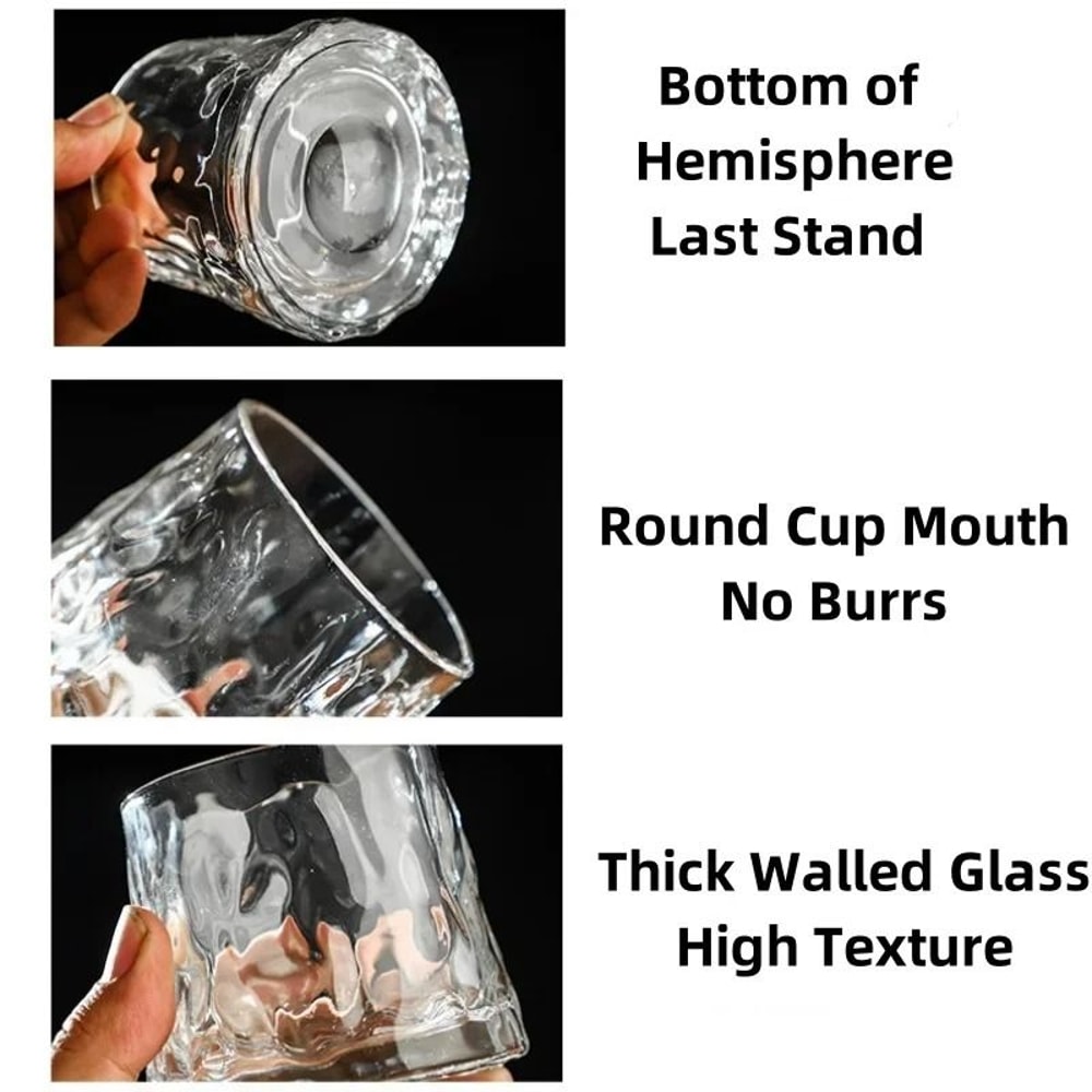Creative Spinning Whiskey Tumbler HighPerformance Durable Glassware For Cocktails Brandy 5