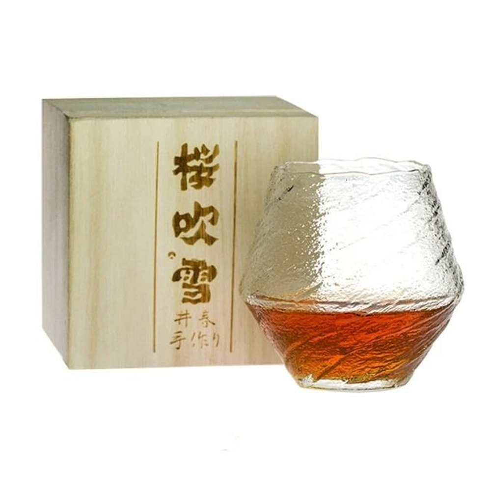Japanese Hazy Air Whiskey Tumbler HighPerformance Hammer Pattern Brandy Wine Glass 7