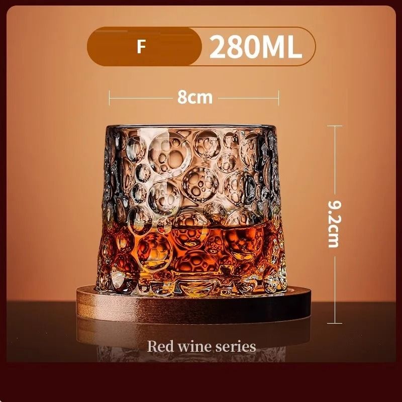 Rotating Crystal Whiskey Tumbler HighPerformance Spinning Brandy Glass With Centrifugal Precision 4