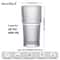 KEMORELA Ribbed Glass Tumbler HighPerformance 590ML Large Capacity Drinking Glasses For Iced Coffe 5