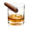 Crystal Whiskey Cigar Glass HighPerformance 300ml Tiki Fashion Tumbler With BuiltIn Cigar Rest 0