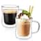 HeatResistant DoubleWall Glass Coffee Cup Set HighPerformance Thermal Beer Tumbler Transparent Dr 0