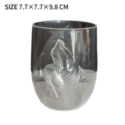 jaws 50th anniversary limited edition glass – high-performance bruce shark collectible whiskey tumbler